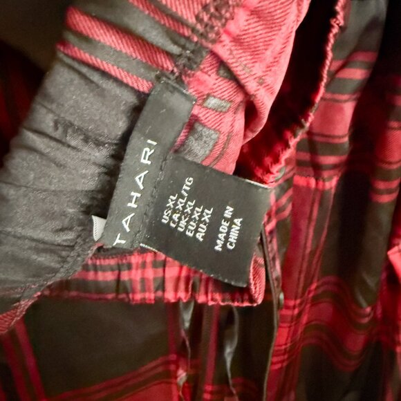 TAHARI - Women's 2 Piece Pyjama - Plaid - XL - Picture 3 of 7